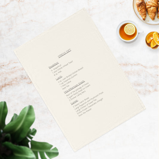 Stress Relief Cotton Tea Towel-sweet tea | Kitchen Decor, Housewarming Gift, Unique Gift for Stress Relief