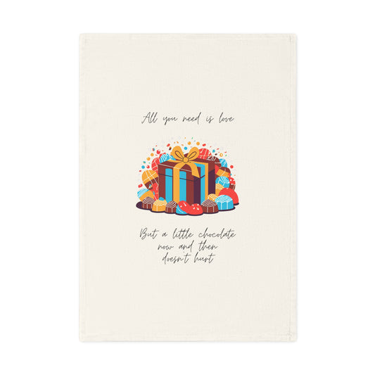 All You Need Is Love – Colorful Cotton Tea Towel for Gift Giving