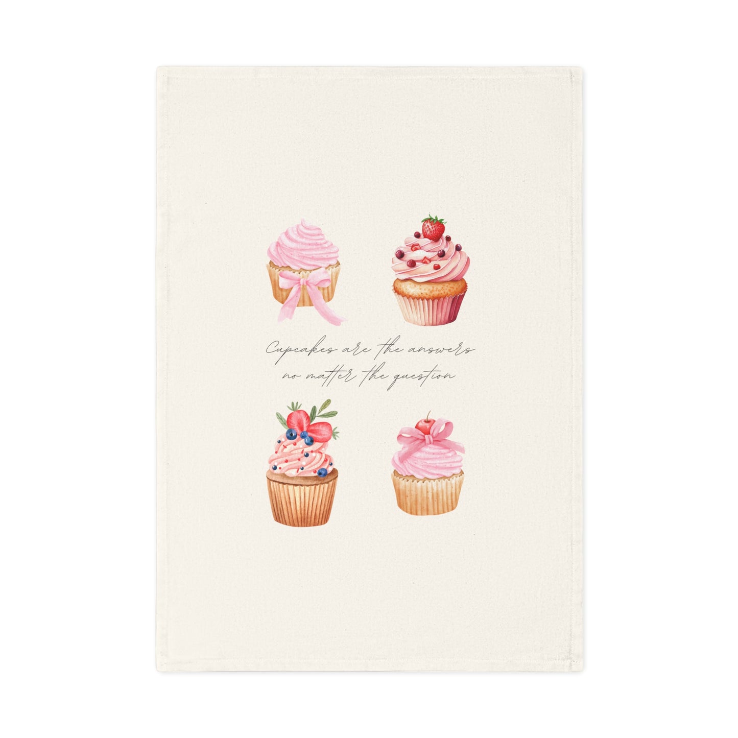 Cupcake-Themed Cotton Tea Towel - Perfect for Baking Enthusiasts and Special Occasions